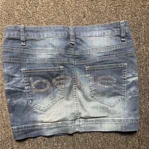 Bebe mini skirt rhinestone detail